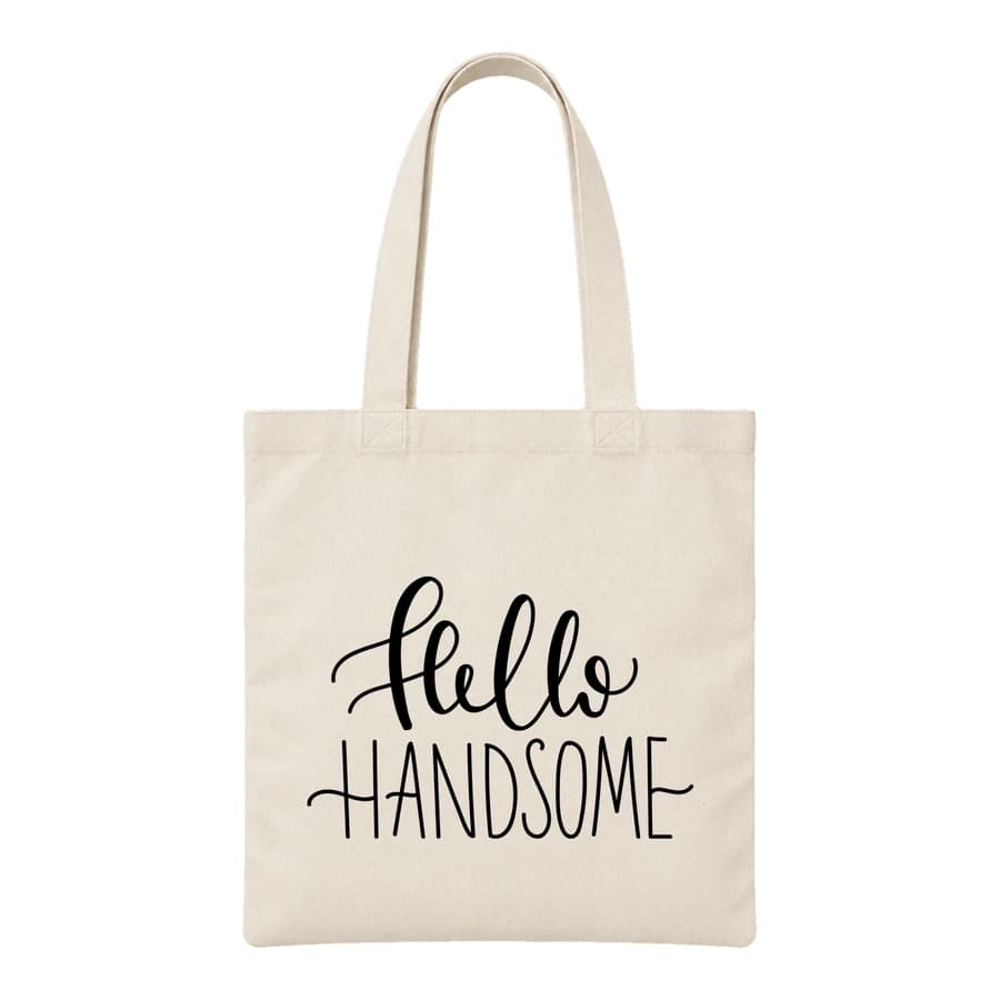 Tote bag — Lettering — الأمام — طبيعي